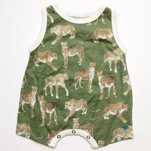 Blue Rooster Eli Romper Cheetahs